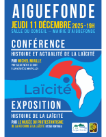 Affiche conférence laïcité